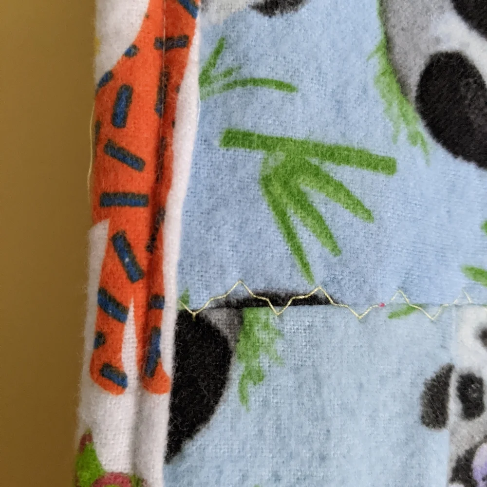 Soft Panda/Bear/Animal Flannel Baby Quilt, Bed or Tummy Time